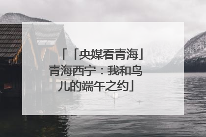 「央媒看青海」青海西宁：我和鸟儿的端午之约
