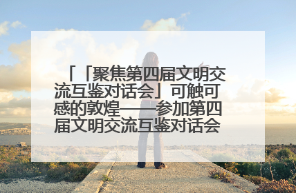 「聚焦第四届文明交流互鉴对话会」可触可感的敦煌——参加第四届文明交流互鉴对话会的外宾参观上元市集