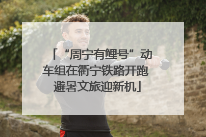 “周宁有鲤号”动车组在衢宁铁路开跑 避暑文旅迎新机