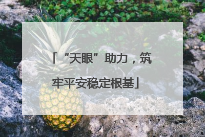 “天眼”助力，筑牢平安稳定根基
