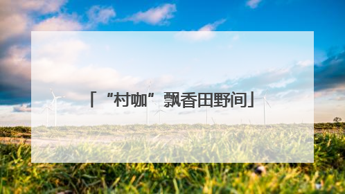 “村咖”飘香田野间