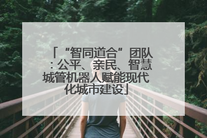 “智同道合”团队：公平、亲民、智慧城管机器人赋能现代化城市建设