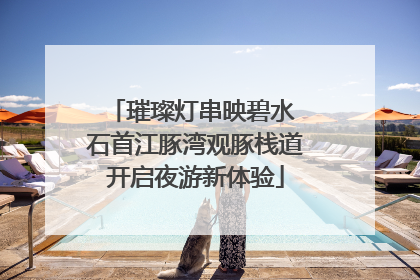 璀璨灯串映碧水 石首江豚湾观豚栈道开启夜游新体验
