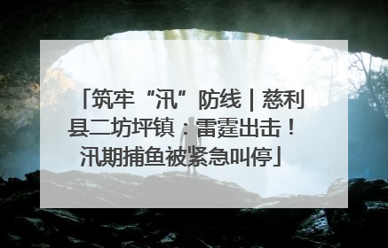 筑牢“汛”防线｜慈利县二坊坪镇：雷霆出击！汛期捕鱼被紧急叫停