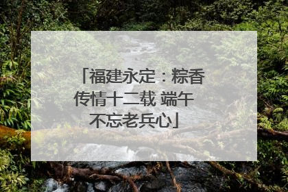 福建永定：粽香传情十二载 端午不忘老兵心