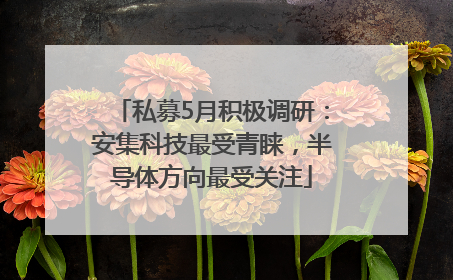 私募5月积极调研：安集科技最受青睐，半导体方向最受关注