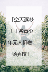 空天逐梦！千名青少年无人机赛场秀技