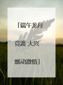 端午龙舟竞渡 大兴燃动激情