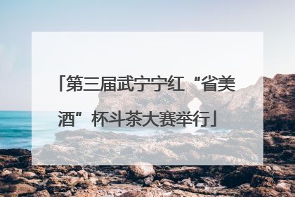 第三届武宁宁红“省美酒”杯斗茶大赛举行