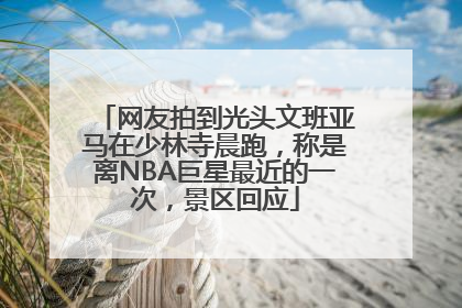 网友拍到光头文班亚马在少林寺晨跑，称是离NBA巨星最近的一次，景区回应