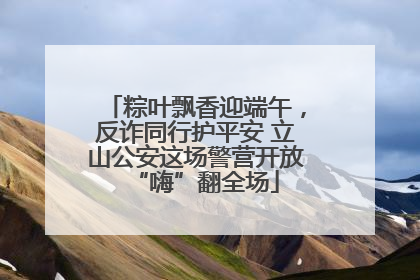 粽叶飘香迎端午，反诈同行护平安 立山公安这场警营开放“嗨”翻全场