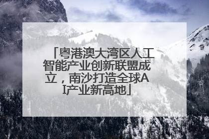 粤港澳大湾区人工智能产业创新联盟成立，南沙打造全球AI产业新高地