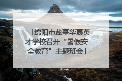 绵阳市盐亭华宸英才学校召开“暑假安全教育”主题班会