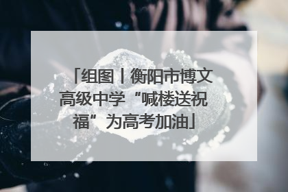 组图丨衡阳市博文高级中学“喊楼送祝福”为高考加油