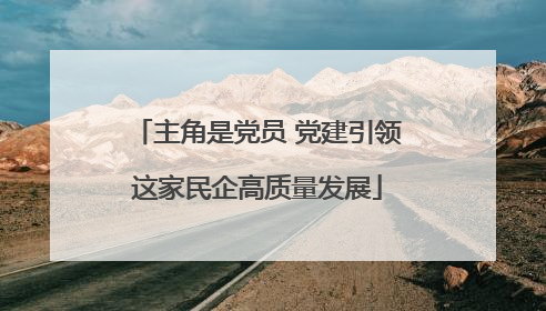 主角是党员 党建引领这家民企高质量发展