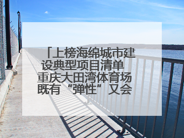 上榜海绵城市建设典型项目清单 重庆大田湾体育场既有“弹性”又会“呼吸”
