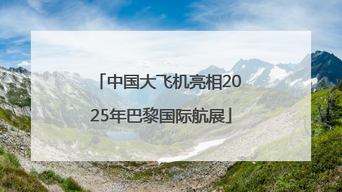 中国大飞机亮相2025年巴黎国际航展