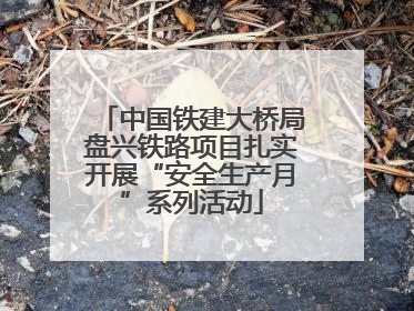 中国铁建大桥局盘兴铁路项目扎实开展“安全生产月”系列活动