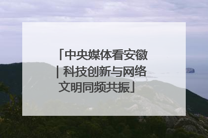 中央媒体看安徽｜科技创新与网络文明同频共振