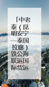 中老泰（昆明安宁—泰国拉廊）铁公海联运国际货运列车发车