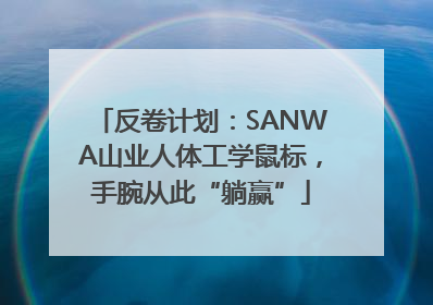 反卷计划：SANWA山业人体工学鼠标，手腕从此“躺赢”