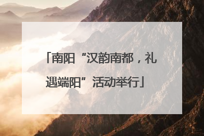 南阳“汉韵南都，礼遇端阳”活动举行