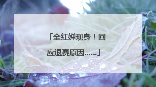 全红婵现身！回应退赛原因……