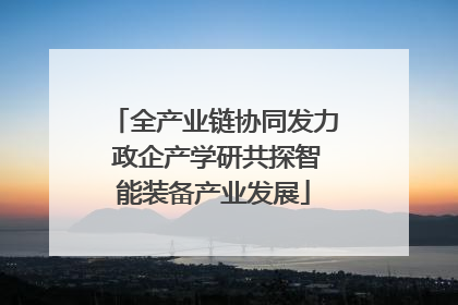 全产业链协同发力 政企产学研共探智能装备产业发展