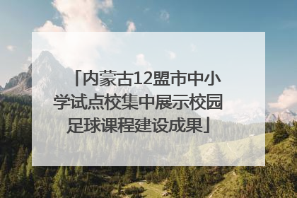 内蒙古12盟市中小学试点校集中展示校园足球课程建设成果