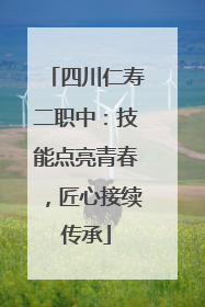 四川仁寿二职中：技能点亮青春，匠心接续传承