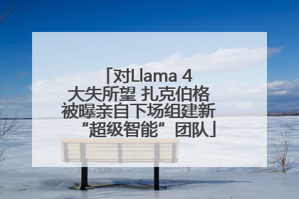 对Llama 4大失所望 扎克伯格被曝亲自下场组建新“超级智能”团队