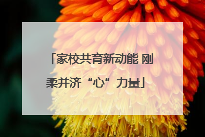家校共育新动能 刚柔并济“心”力量