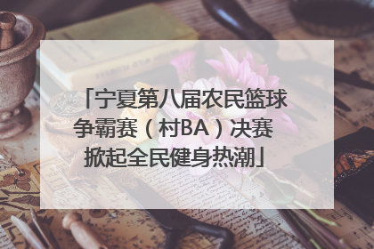 宁夏第八届农民篮球争霸赛（村BA）决赛掀起全民健身热潮