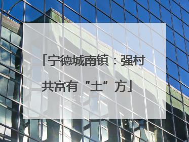 宁德城南镇：强村共富有“土”方