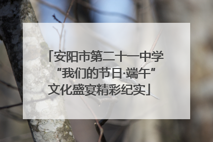 安阳市第二十一中学“我们的节日·端午”文化盛宴精彩纪实