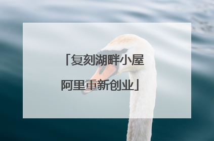复刻湖畔小屋 阿里重新创业