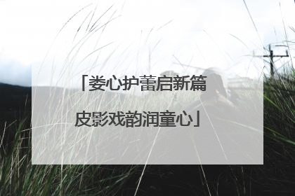 娄心护蕾启新篇 皮影戏韵润童心