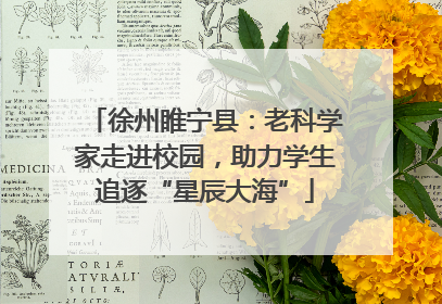 徐州睢宁县：老科学家走进校园，助力学生追逐“星辰大海”