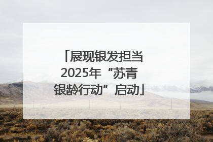 展现银发担当 2025年“苏青银龄行动”启动