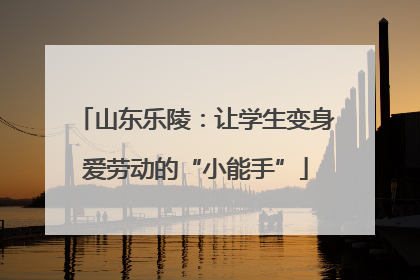 山东乐陵：让学生变身爱劳动的“小能手”