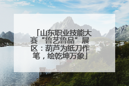 山东职业技能大赛“鲁艺鲁品”展区：葫芦为纸刀作笔，绘乾坤万象