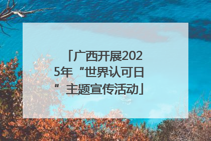 广西开展2025年“世界认可日”主题宣传活动