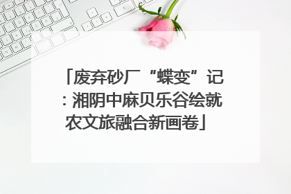 废弃砂厂“蝶变”记：湘阴中麻贝乐谷绘就农文旅融合新画卷