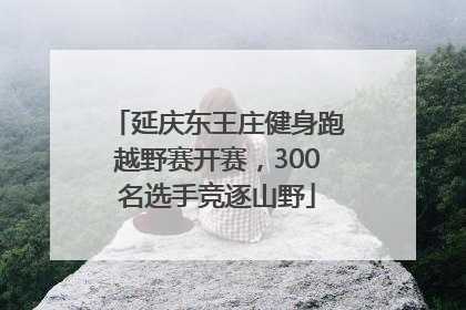 延庆东王庄健身跑越野赛开赛，300名选手竞逐山野