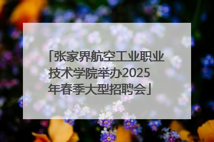 张家界航空工业职业技术学院举办2025年春季大型招聘会