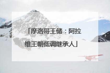 摩洛哥王储：阿拉维王朝低调继承人