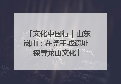文化中国行｜山东岚山：在尧王城遗址探寻龙山文化