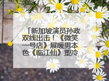 新加坡演员孙政双线出击！《微笑一号店》展暖男本色《临江仙》塑冷酷龙渊