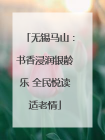 无锡马山：书香浸润银龄乐 全民悦读适老情