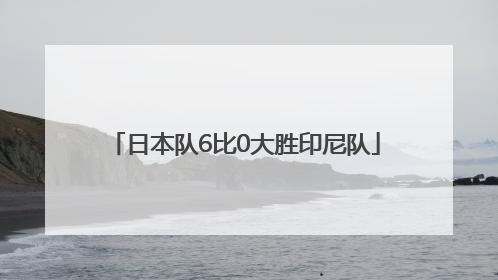 日本队6比0大胜印尼队